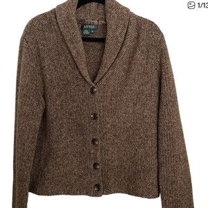 Ralph Lauren Textured Brown Women's Blazer